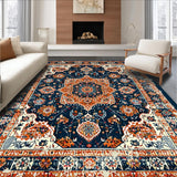 Distressed Vintage Medallion Aesthetic(Blue)