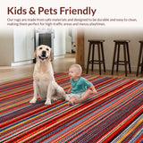 Ultra Soft Area Rug, Non Slip, Stain Resistant, Washable Area Rugs for Living Room, Bedroom, Warm Country Style Doorway Accent Jute Carpet(Red)