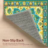 Ultra Soft Area Rug, Non Slip, Stain Resistant, Washable Area Rugs for Living Room, Bedroom, Intricate Geometric Artistry Piece(Yellow)