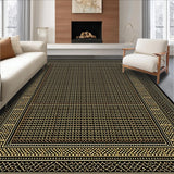 Ultra Soft Area Rug, Non Slip, Stain Resistant, Washable Area Rugs for Living Room, Bedroom, Artisan Crafted Gold Dynamics(Gold)