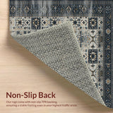 Ultra Soft Area Rug, Non Slip, Stain Resistant, Washable Area Rugs for Living Room, Bedroom, Luxurious Cosmic Textured Visuals(Gray)