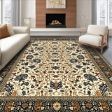 Ultra Soft Area Rug, Non Slip, Stain Resistant, Washable Area Rugs for Living Room, Bedroom, Abstract Animal Print(Ivory)