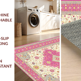 Chic Gold Trimmed Medallion Design(Ivory)