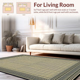 Classic Black and Beige Patterned for Mudrooms(Beige)