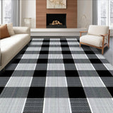 Chic Monochrome Geometric Layered Design(Black)