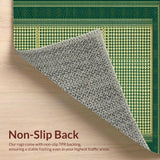 Indoor Tribal Deep Green and Gold(Green)