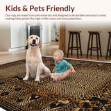 Ultra Soft Area Rug, Non Slip, Stain Resistant, Washable Area Rugs for Living Room, Bedroom, Contemporary Animal Print Bedroom Area Rug Non-Shedding(Yellow)