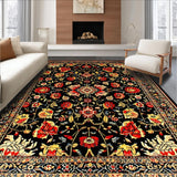 Lively Tropical Floral Fusion(Black)