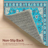 Ultra Soft Area Rug, Non Slip, Stain Resistant, Washable Area Rugs for Living Room, Bedroom, Durable Wool Entryway Pastel Area Rug(Blue)