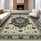 Eclectic Round Rustic Ornamentation(Beige)