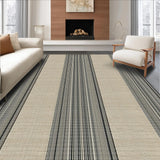 Contemporary Neutral Tone Striped Decor(Beige)