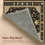 Elegant Floral Octagonal Motif(Black)