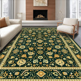 Ultra Soft Area Rug, Non Slip, Stain Resistant, Washable Area Rugs for Living Room, Bedroom, Modern Abstract Non Slip Kitchen Area(Black)