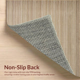 Ultra Soft Area Rug, Non Slip, Stain Resistant, Washable Area Rugs for Living Room, Bedroom, Textured Earthy Tones Composition(Beige)