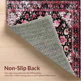 Elegant Distressed Patterned Motif(Black)