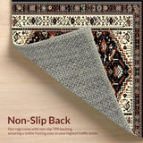 Abstract Tribal Area for Wooden Steps Beige Brown(Beige)