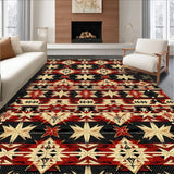 Ultra Soft Area Rug, Non Slip, Stain Resistant, Washable Area Rugs for Living Room, Bedroom, Country Style Black Kitchen Non-Slip Jute Carpet(Black)