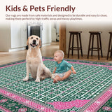 Cozy Vintage Geometric Composition(Green)