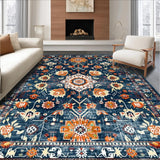 Stylish Non Slip Ogee Texture(Blue)
