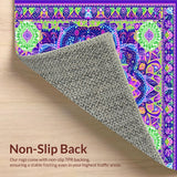 Ultra Soft Area Rug, Non Slip, Stain Resistant, Washable Area Rugs for Living Room, Bedroom, Dreamy Color Palette Design(Purple)