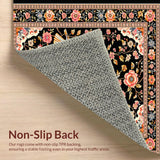 Vibrant Retro Nature Print(Black)