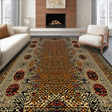 Ultra Soft Area Rug, Non Slip, Stain Resistant, Washable Area Rugs for Living Room, Bedroom, Vintage Cozy Animal Print(Brown)