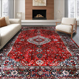 Elegant Transitional Floral Motif(Red)