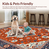 Artful Color Blocked Symmetrical Style(Red)