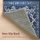 Elegant Deep Blue And Silver Abstract Area Featuring Unique(Blue)