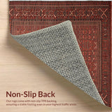 Ultra Soft Area Rug, Non Slip, Stain Resistant, Washable Area Rugs for Living Room, Bedroom, Primitive Jute Kitchen Rug with Earthy Tones(Beige)