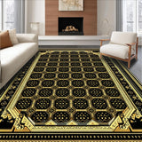 Geometric Black and Gold Elegance(Black)