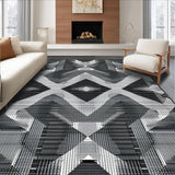 Artful Geometric Contrast Design(Gray)