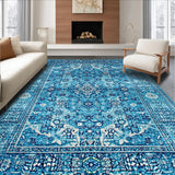 Ultra Soft Area Rug, Non Slip, Stain Resistant, Washable Area Rugs for Living Room, Bedroom, Soft Blue Under Table Dining Room Rug(Blue)