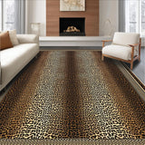 Ultra Soft Area Rug, Non Slip, Stain Resistant, Washable Area Rugs for Living Room, Bedroom, Eclectic Multicolor Animal Print(Brown)