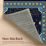 Artistic Distressed Geometric Visuals(Blue)