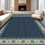 Elegant Beige Diamond Motif(Blue)