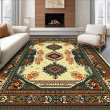 Ultra Soft Area Rug, Non Slip, Stain Resistant, Washable Area Rugs for Living Room, Bedroom, Rustic Bear Lodge Bedroom Non-Slip Carpet(Beige)
