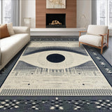 Ultra Soft Area Rug, Non Slip, Stain Resistant, Washable Area Rugs for Living Room, Bedroom, Chic Neutral Tones with Tassels(White)