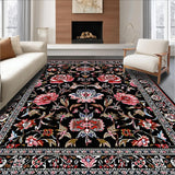 Sophisticated Black Floral Aesthetic(Black)