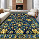 Ultra Soft Area Rug, Non Slip, Stain Resistant, Washable Area Rugs for Living Room, Bedroom, Sophisticated Solid Beige Ideal for(Blue)
