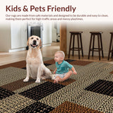 Ultra Soft Area Rug, Non Slip, Stain Resistant, Washable Area Rugs for Living Room, Bedroom, Chic Earthy Leopard Aesthetic(Brown)