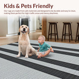 Contemporary Striped Monochrome Style(Black)