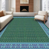 Cozy Earth Tone Scrollwork(Blue)