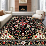 Eclectic Dark Floral Tapestry(Black)