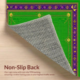 Bold Geometric Mardi Gras Style(Green)