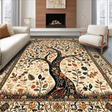Ultra Soft Area Rug, Non Slip, Stain Resistant, Washable Area Rugs for Living Room, Bedroom, Serene Naturalistic Visual Appeal(Beige)