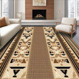 Ultra Soft Area Rug, Non Slip, Stain Resistant, Washable Area Rugs for Living Room, Bedroom, Rustic Brown Cream Man Cave Fishing Rug(Beige)