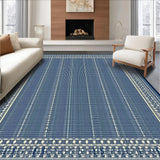 Elegant Curved Navy Motif(Blue)