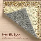 Ultra Soft Area Rug, Non Slip, Stain Resistant, Washable Area Rugs for Living Room, Bedroom, Elegant Cheetah Print Beige Brown Animal(Beige)