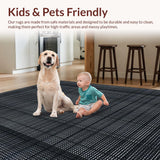 Artistic Fuzzy Black Round Charm(Black)